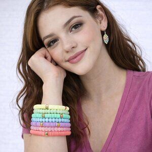 7 Stack Stretch Bracelet Multi-color BOHO style bracelets